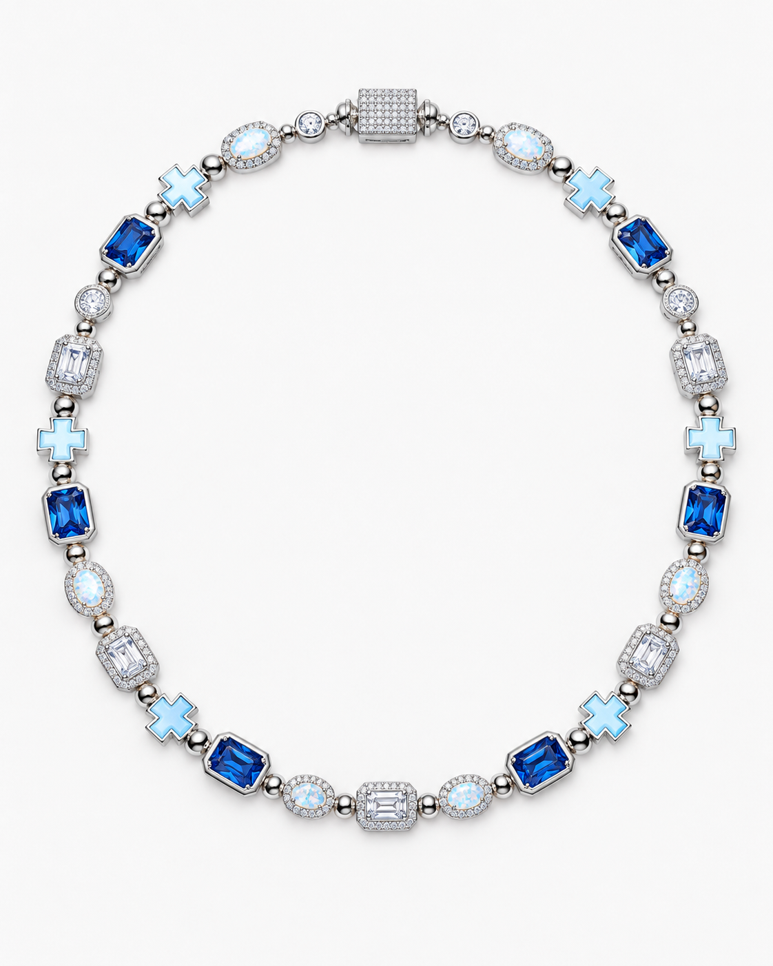 VERDANORA Celeste Cross Tennis Chain