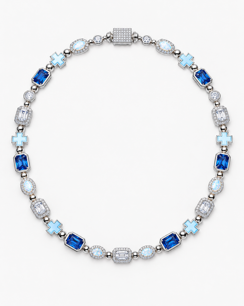 VERDANORA Celeste Cross Tennis Chain