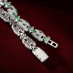 VERDANORA Premium Moissanite Statement Bracelet – 11mm – 925 Sterling Silver – Unisex