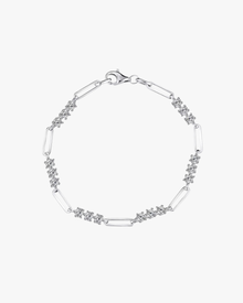 VERDANORA Paperclip Moissanite Link Bracelet – 3mm D Color VVS – S925