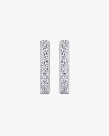 Verdanora Iced Moissanite Hoop Earrings – 925 Sterling Silver, VVS Shine