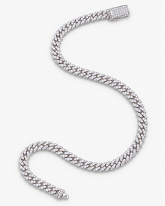 VERDANORA Slim Iced Cuban Chain