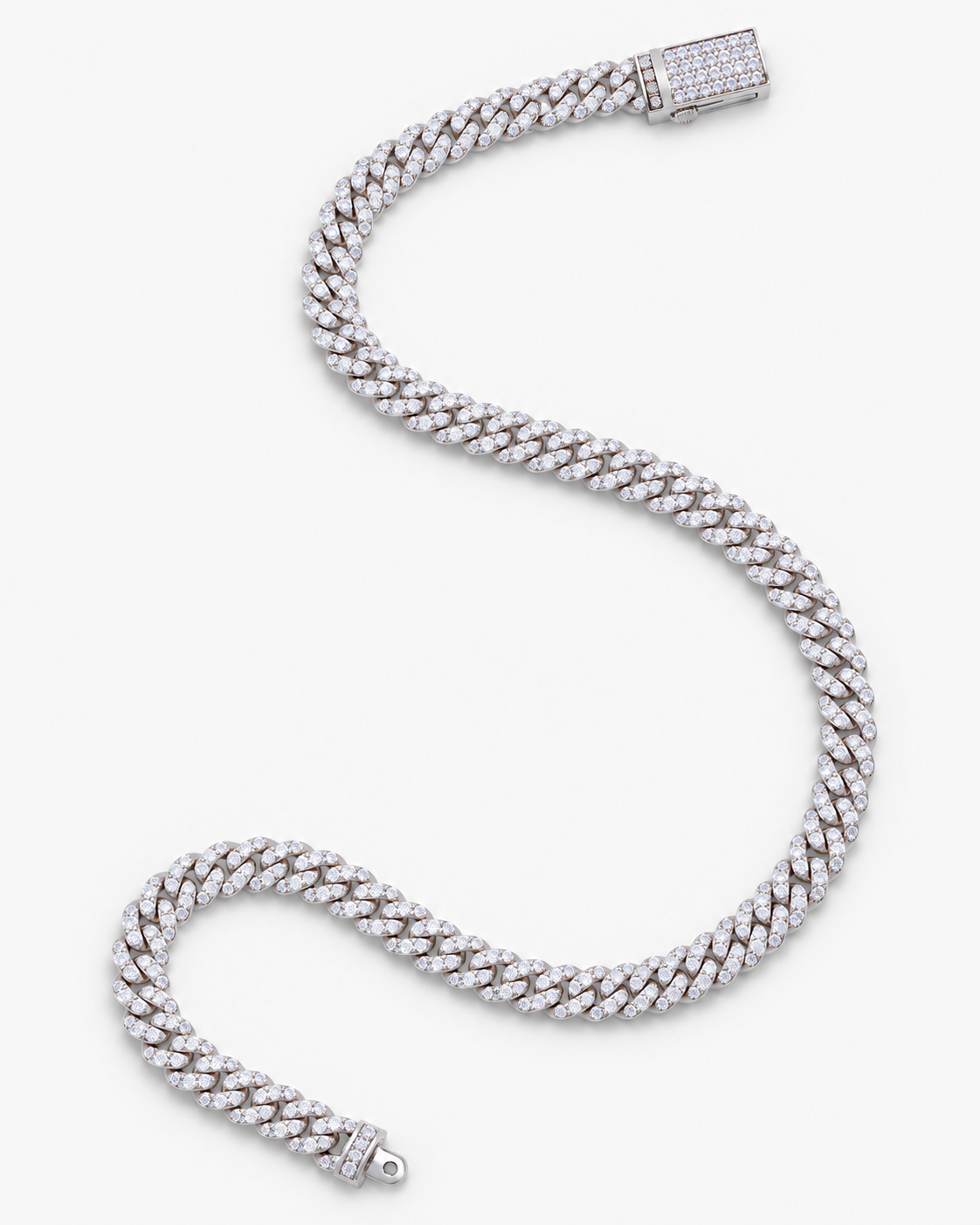 VERDANORA Slim Iced Cuban Chain