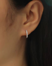 Verdanora Iced Moissanite Hoop Earrings – 925 Sterling Silver, Full VVS Circle