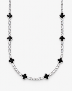 ONYX CLOVER TENNIS CHAIN – ICED OUT