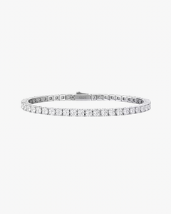 VERDANORA 3mm Moissanite Tennis Bracelet – 925 Sterling Silver – Unisex