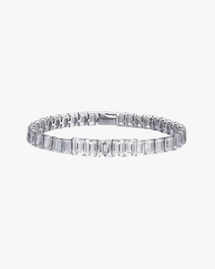 VERDANORA Emerald-Cut Bracelet – S925 Sterling Silver