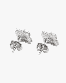 VERDANORA Luxury Moissanite Earrings – 1.2ct Lily Cut Design | 925 Sterling Silver VVS Moissanite Halo Studs for Women | Elegant Gift Jewelry