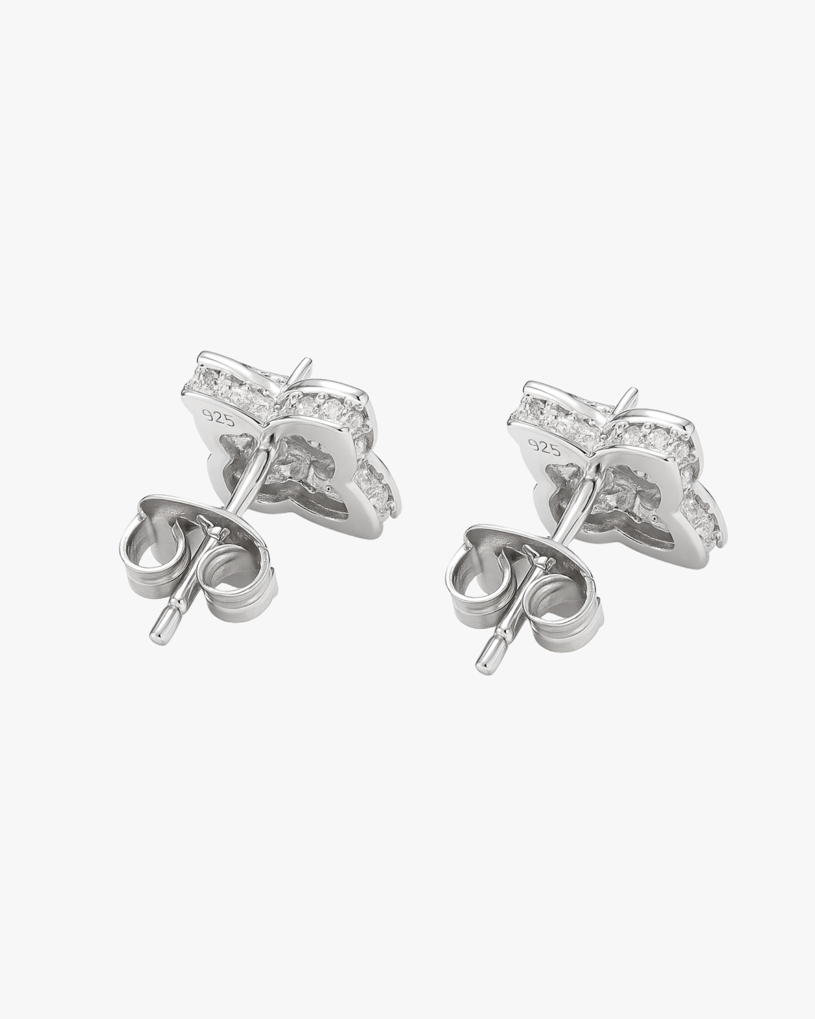 VERDANORA Luxury Moissanite Earrings – 1.2ct Lily Cut Design | 925 Sterling Silver VVS Moissanite Halo Studs for Women | Elegant Gift Jewelry