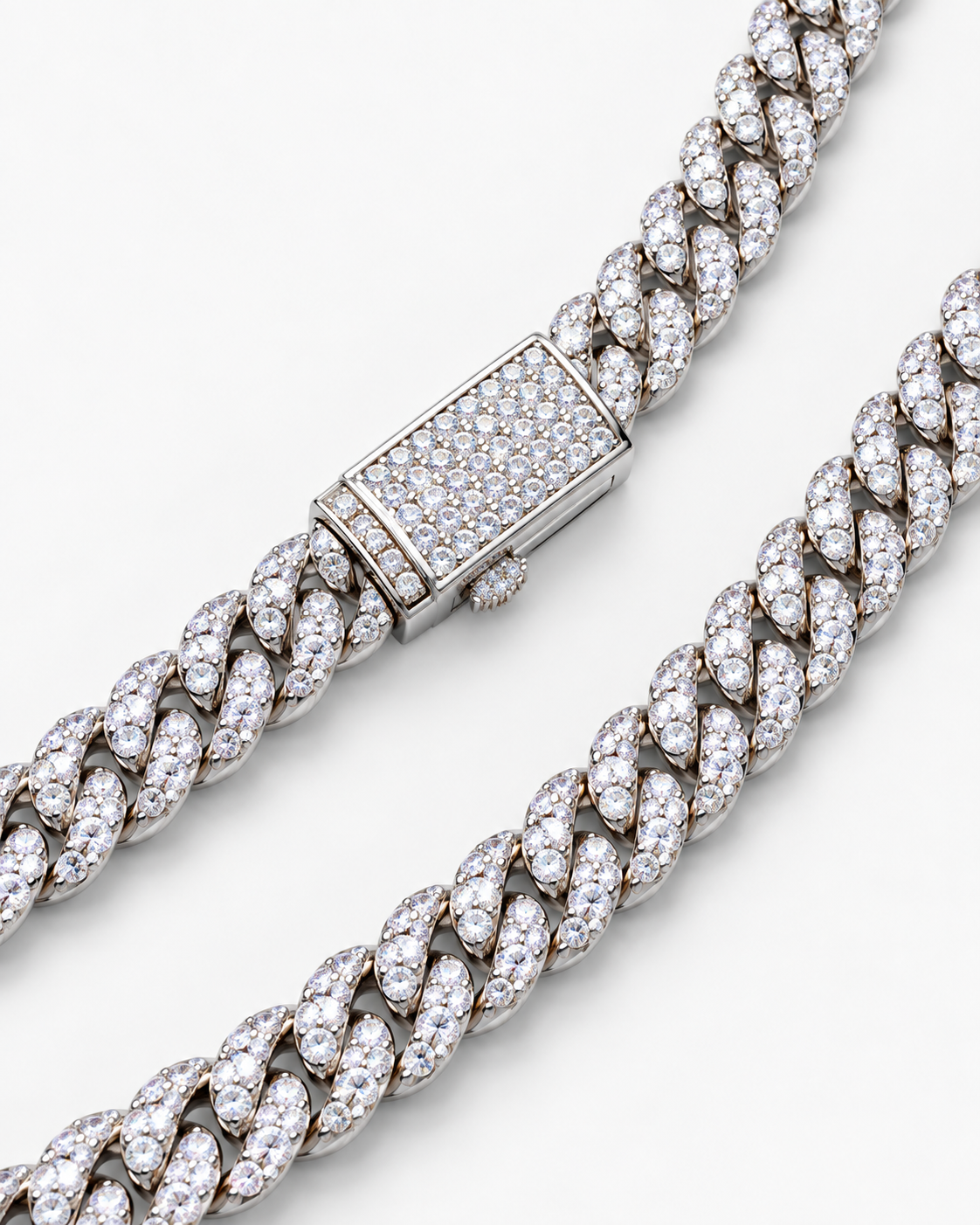 VERDANORA Slim Iced Cuban Chain
