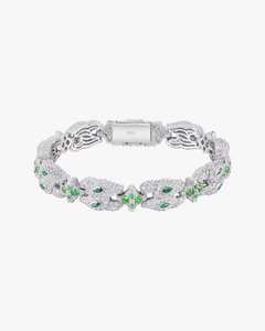 VERDANORA Premium Moissanite Statement Bracelet – 11mm – 925 Sterling Silver – Unisex