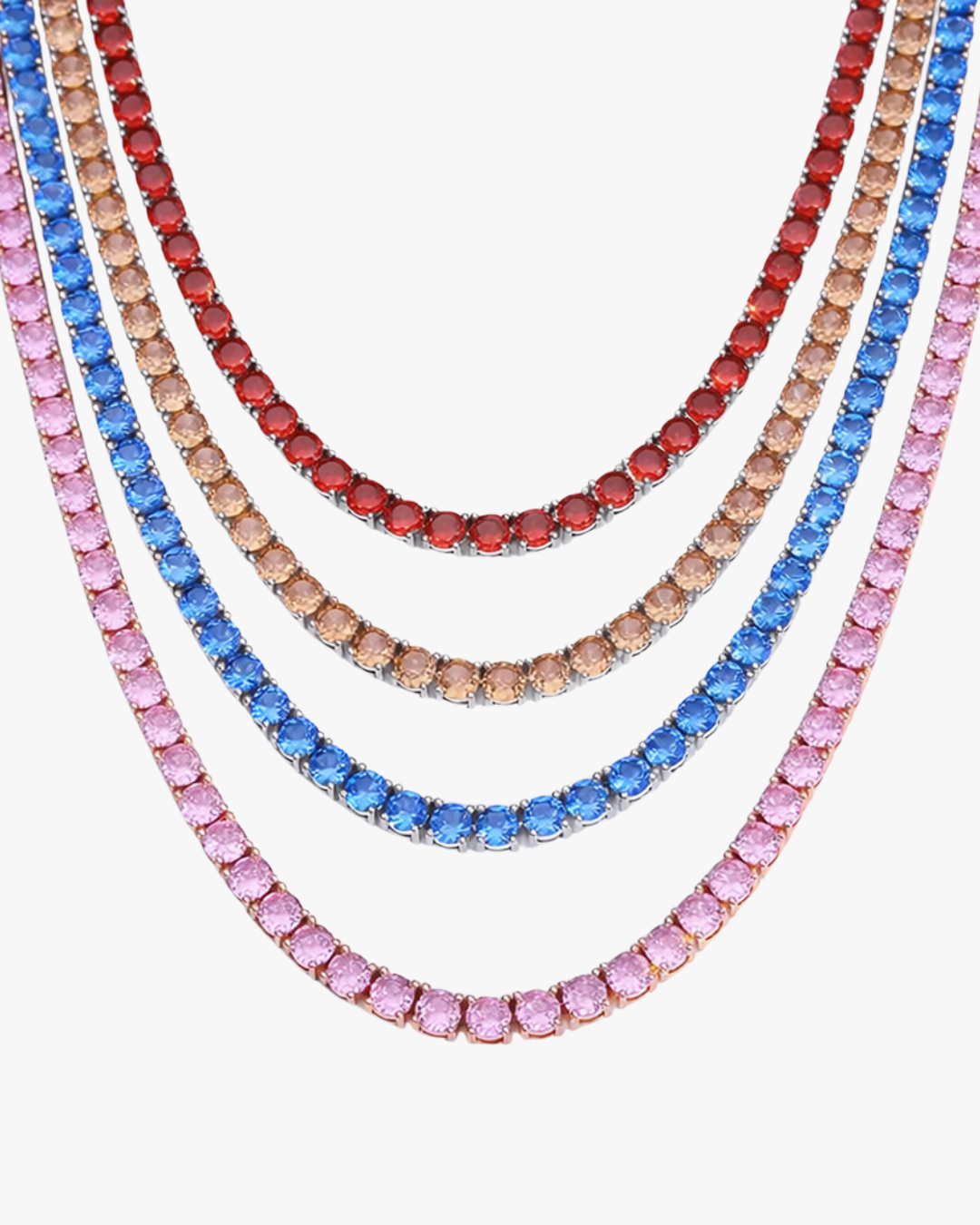 VERDANORA Blue Iced Out Tennis Chain | Premium Zircon | 5 mm