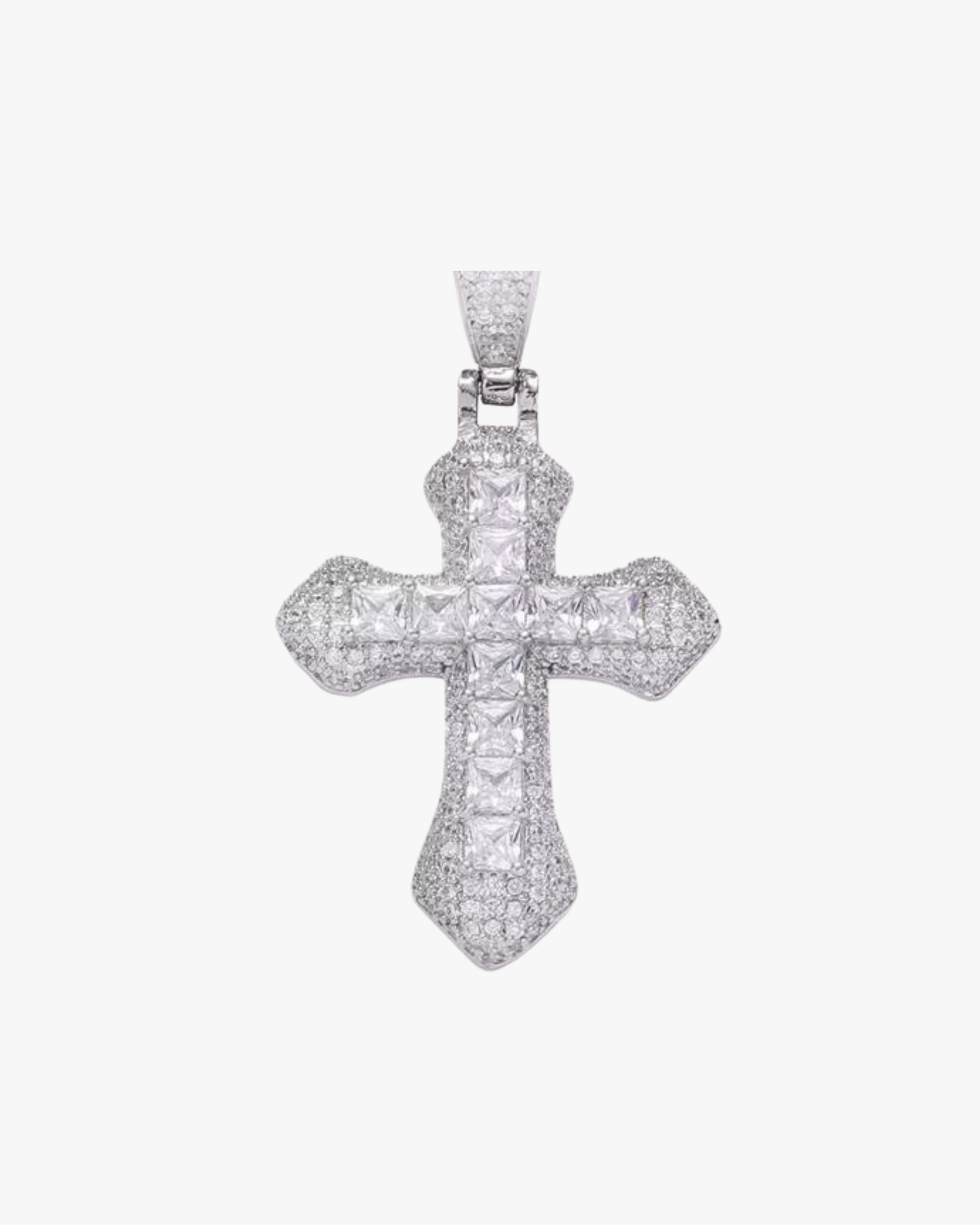 Verdanora Luxury Cross Pendant – Handcrafted with Colored Zircon Stones