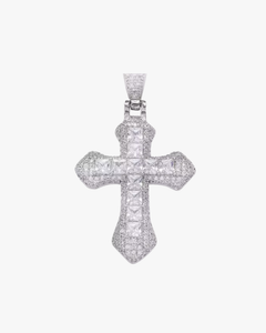 Verdanora Luxury Cross Pendant – Handcrafted with Colored Zircon Stones