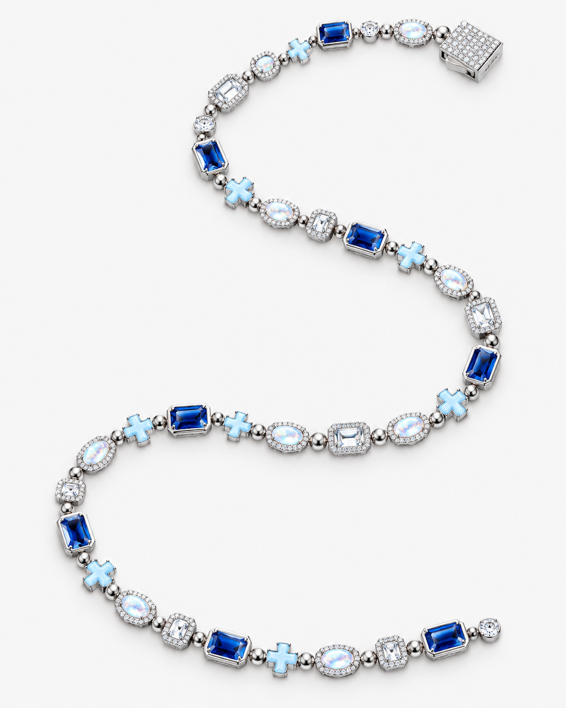 VERDANORA Celeste Cross Tennis Chain