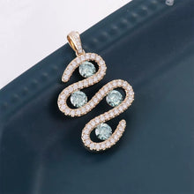 Verdanora 14K Gold Snake Necklace – Handcrafted with VVS Moissanite Diamonds