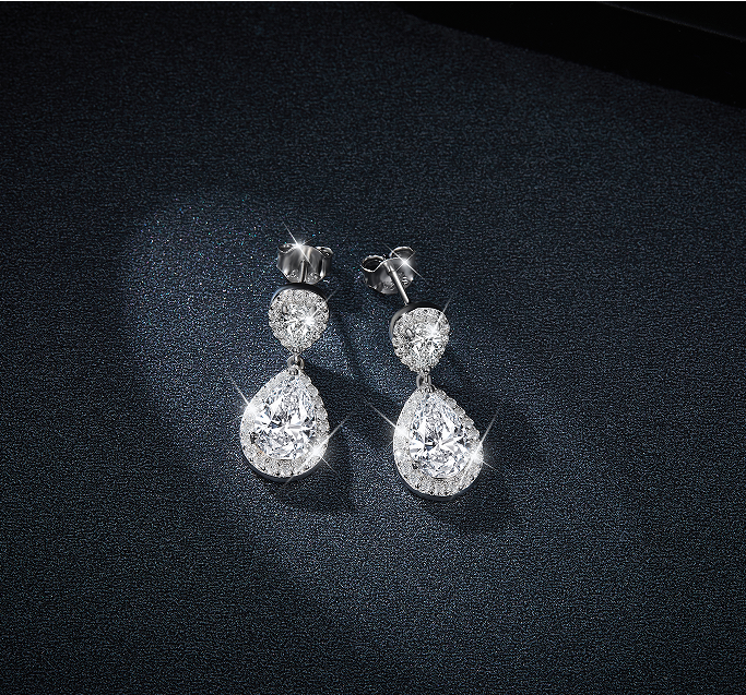 VERDANORA Moissanite Earrings (S925)