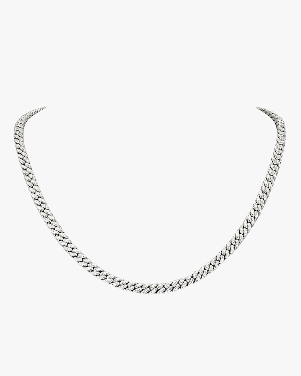 Verdanora Cuban Link Chain – 6mm 925 Sterling Silver with VVS Moissanite