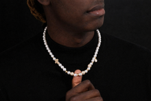 Verdanora Luxe Ice Pearl Chain – Gold-Plated Micro Pavé Zirconia Statement Necklace