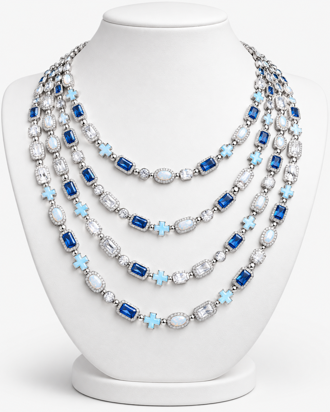 VERDANORA Celeste Cross Tennis Chain
