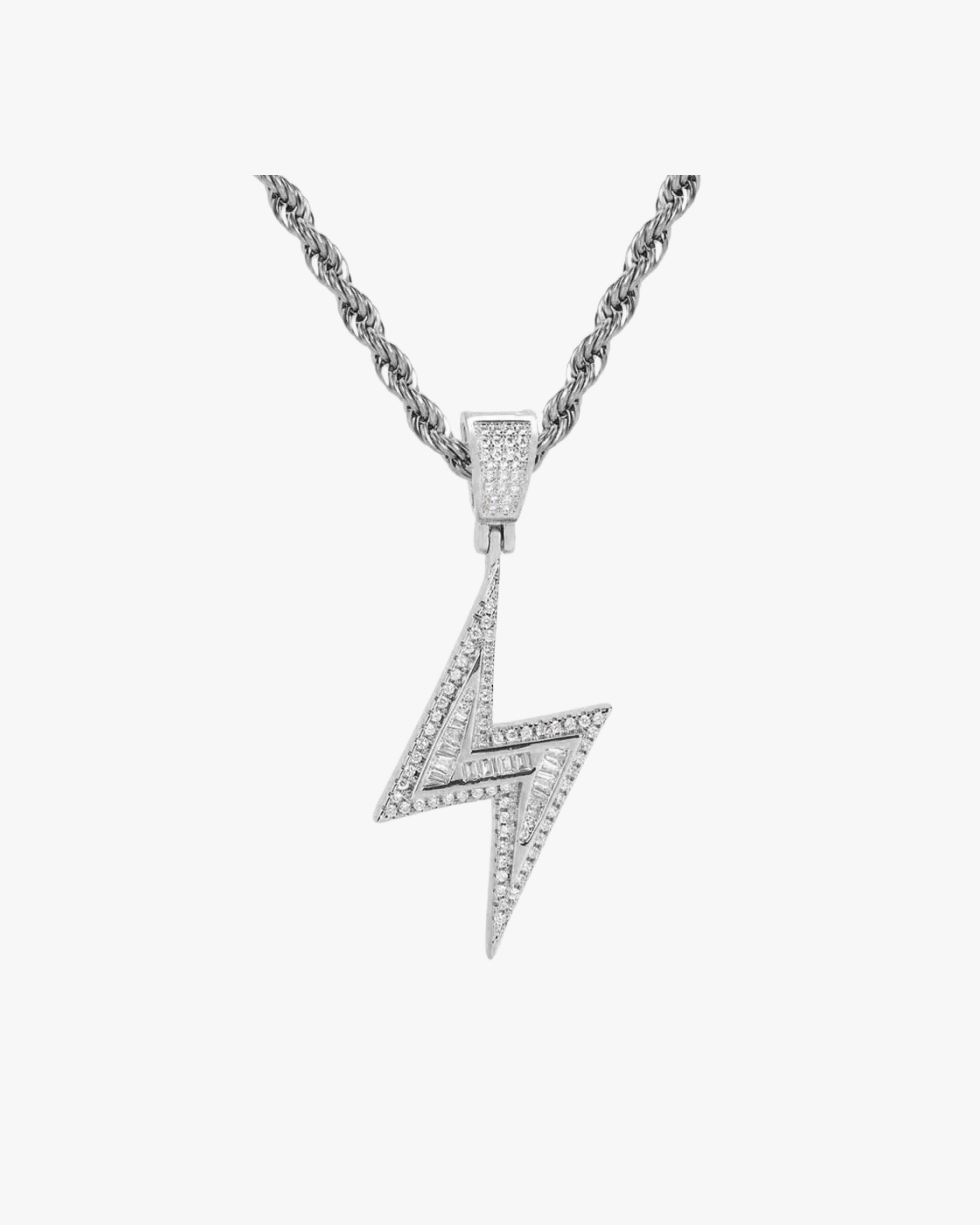 ICE-OUT LIGHTNING PENDANT CHAIN