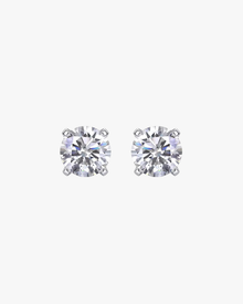 Verdanora Classic Moissanite Stud Earrings – 925 Sterling Silver, VVS Brilliance