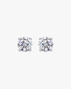 Verdanora Classic Moissanite Stud Earrings – 925 Sterling Silver, VVS Brilliance