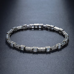Verdanora Pink Ice Baguette Tennis Bracelet – Iced Out CZ Pink Diamond Style