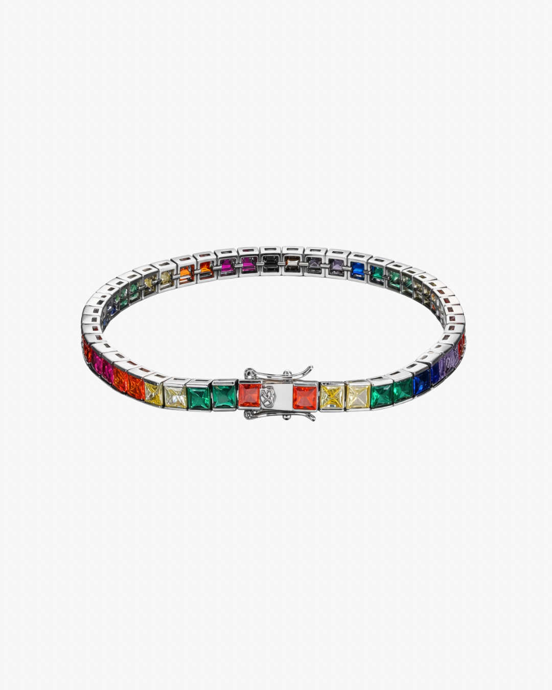 Verdanora Rainbow CZ Tennis Bracelet – 18K Gold Plated Crystal Zirconia Bracelet