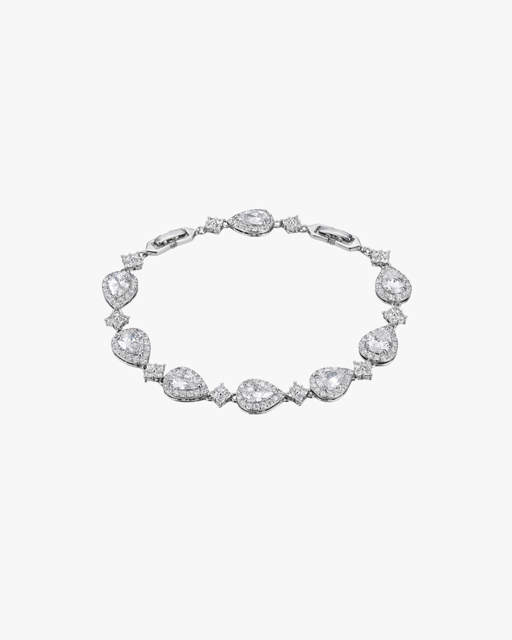 Verdanora Retro Drop Tennis Bracelet Full Zircon Light Luxury Design