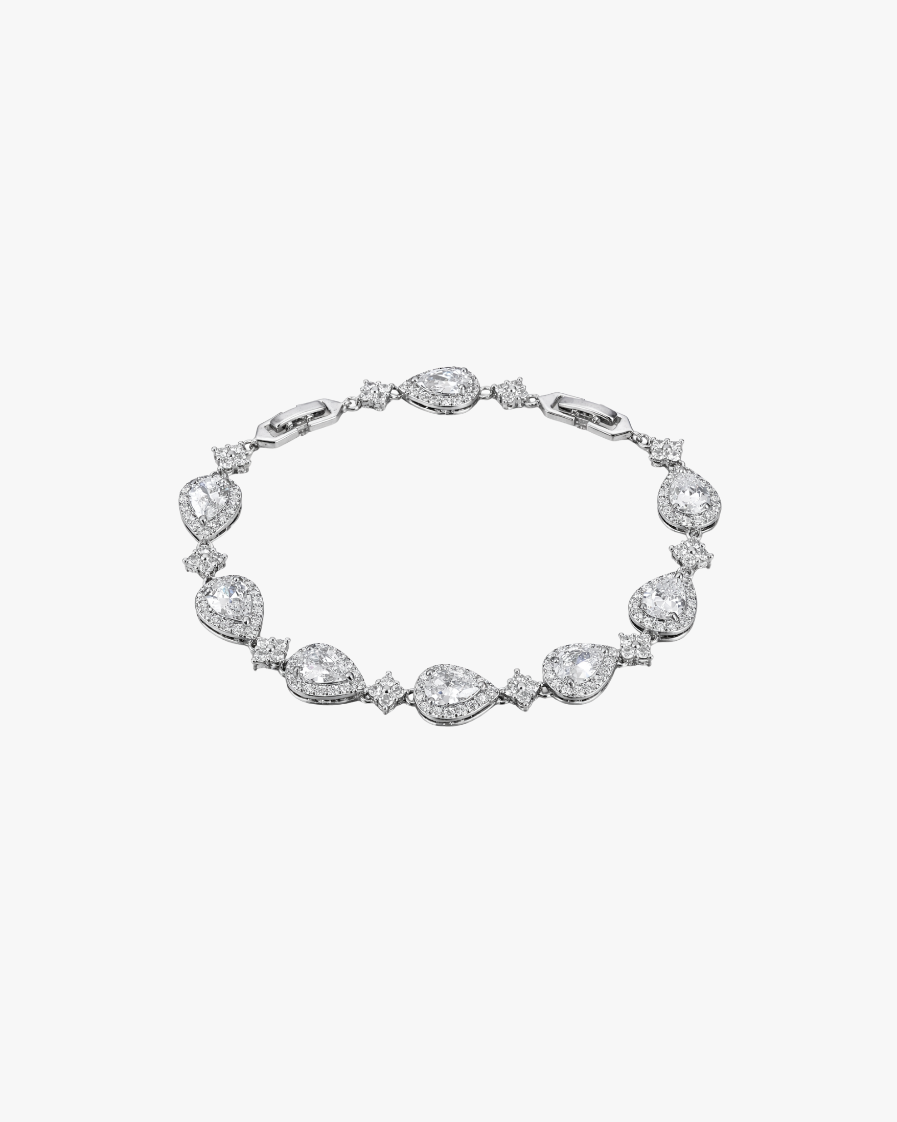 Verdanora Retro Drop Tennis Bracelet Full Zircon Light Luxury Design