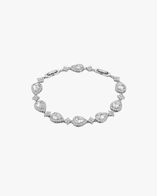 Verdanora Retro Drop Tennis Bracelet Full Zircon Light Luxury Design