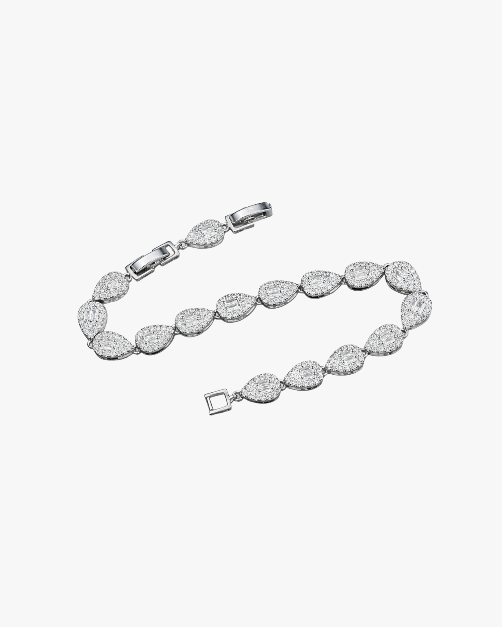 Verdanora Retro Drop Tennis Bracelet Full Zircon Light Luxury Design