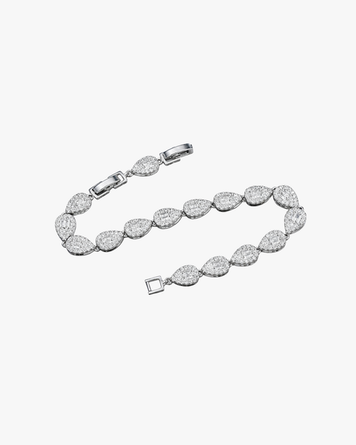 Verdanora Retro Drop Tennis Bracelet Full Zircon Light Luxury Design