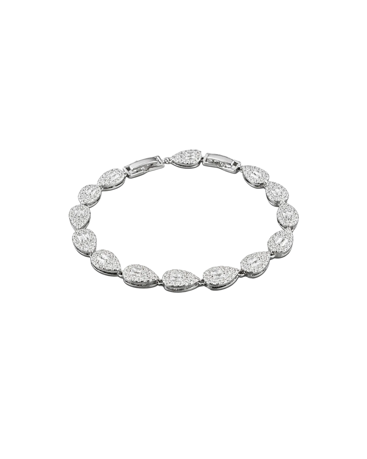 Verdanora Retro Drop Tennis Bracelet Full Zircon Light Luxury Design
