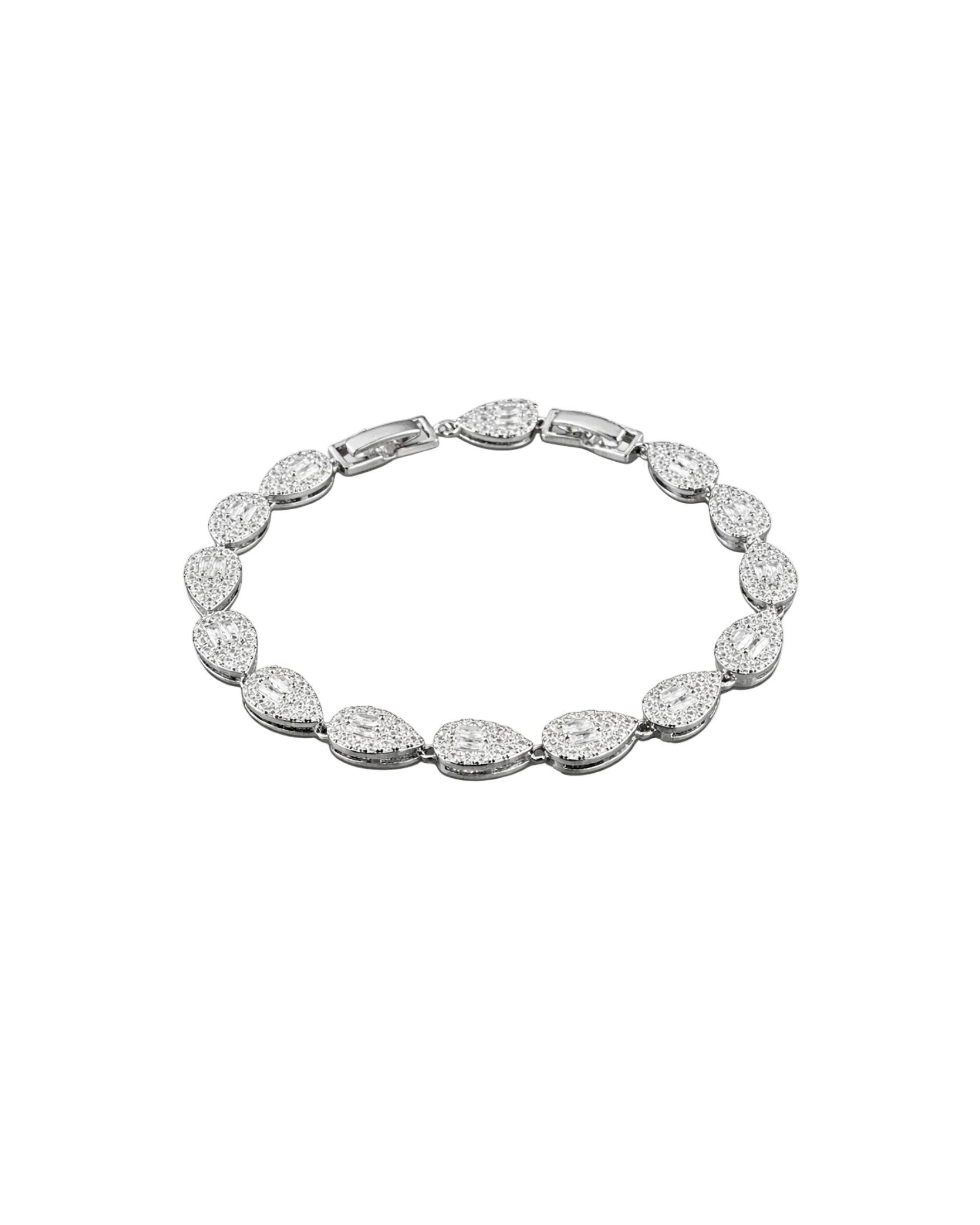 Verdanora Retro Drop Tennis Bracelet Full Zircon Light Luxury Design