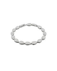 Verdanora Retro Drop Tennis Bracelet Full Zircon Light Luxury Design