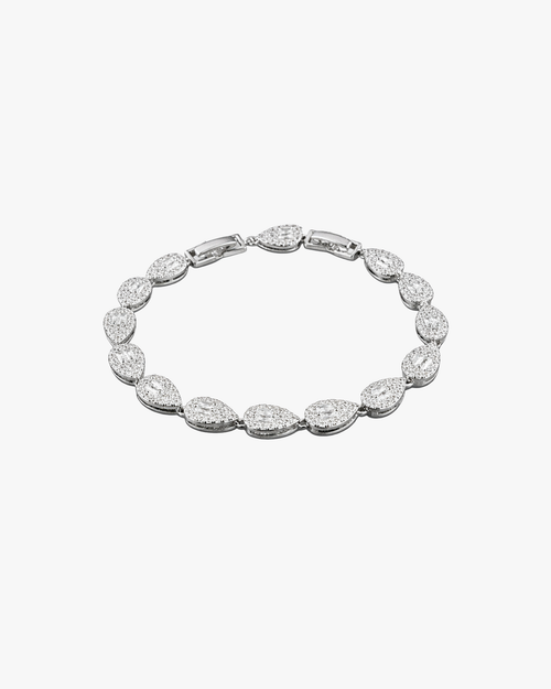 Verdanora Retro Drop Tennis Bracelet Full Zircon Light Luxury Design
