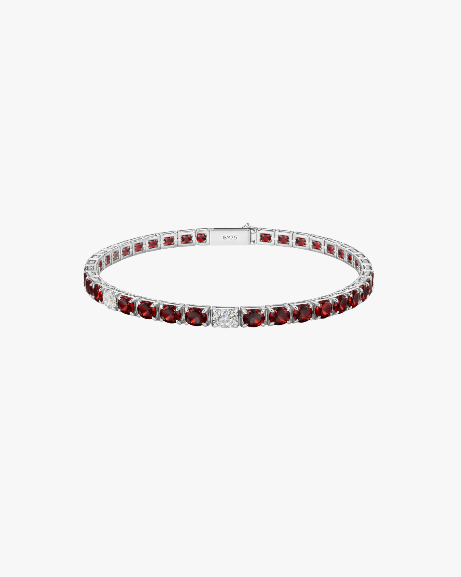 Verdanora Radiant Tennis Zircon Bracelet – Multicolor Sterling Silver Eleganc